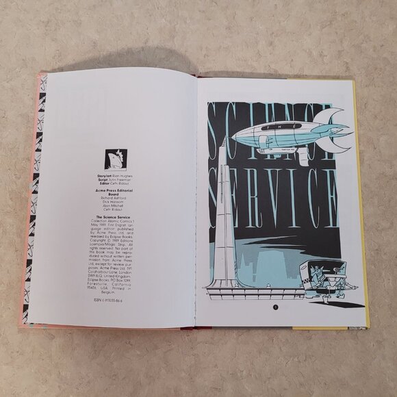 1989 Atomic Comics The Science Service by Rian Hughes Hardcover Comic - Picture 3 of 8